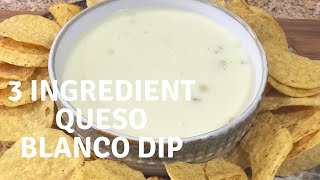 3 Ingredient Queso Blanco Dip Mexican Restaurant Style with Chef Kristi [upl. by Akeim738]