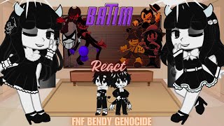 BATIM React  FNF Bendy Genocide  FNF Mod  FT Alice amp BF Alice [upl. by Lesig]