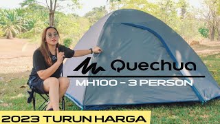 Review Tenda Quechua Mh100 3 Person [upl. by Knick]