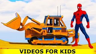 Bagger Kinderfilm mit Autos und Traktor  Cartoons für Kinder Deutsch [upl. by Yeliak]