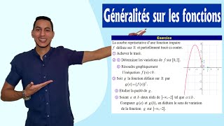 généralités sur les fonctions 1bac exercices  les variations  représentation graphique  la parité [upl. by Kelly]