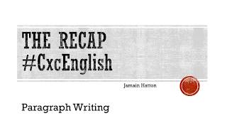 Lessons in English Paragraph writing [upl. by Annotahs851]