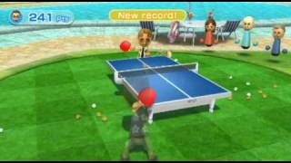 Lets Play Wii Sports Resort  Ep6  Table Tennis Return  High Score Attempt [upl. by Pedrotti]