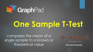 One Sample TTest How to Perform in GraphPad Prism  Parametric Test  Dr H Ismail [upl. by Willmert]