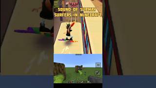 Sound of Subway Surfers in Minecraft anvil sound minecraft [upl. by Dorr]