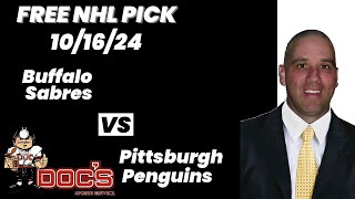 NHL Pick  Buffalo Sabres vs Pittsburgh Penguins Prediction 10162024 Free Best Bets amp Odds [upl. by Nnailuj]