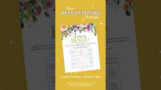 Free Decluttering Challenge and Decluttering Bingo Game [upl. by Cynthia]