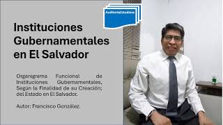 Instituciones Gubernamentales en El Salvador [upl. by Eeimaj142]