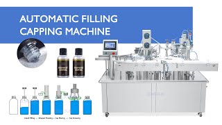 How to use ZSAFC43 Turntable Peristaltic Pump Essential Oils Liquid Filling Capping Machine [upl. by Leuqram]