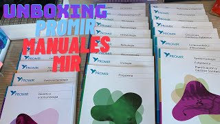 UNBOXING academia PROMIR ESPAÑA manuales en papel  MIR2022 [upl. by Akehs]