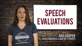 Toastmasters Speech Evaluations Tips [upl. by Naleek]