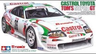 Tamiya 124 Castrol Toyota Toms Supra GTPlastic Kit Build amp Review [upl. by Nwahsyt90]