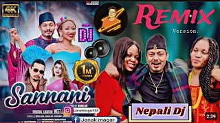 Sannani  sannani dj  Africa New Nepali Lok Song 2080  Nepali Dj  New Nepali Song 2023 [upl. by Ailero]