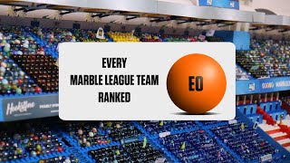 Every Marble League Team Ranked [upl. by Hayila]