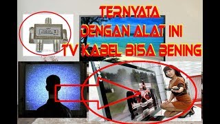 cara menyambung tv kabel agar mendapatkan hasil gambar yang jernih [upl. by Ididn]