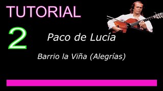 💎Paco de Lucía💎 ALEGRÍAS Parte 2 👉TUTORIAL [upl. by Ginnifer]