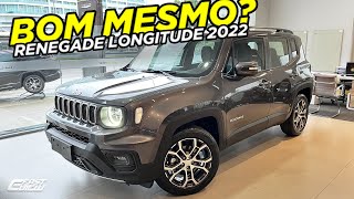 NOVO JEEP RENEGADE LONGITUDE 13 TURBO FLEX 4x2 2022 CINZA GRANITE EM DETALHES [upl. by Catherine]