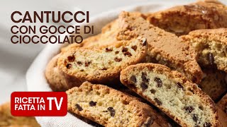 CANTUCCI AL CIOCCOLATO di Benedetta Rossi  Ricetta TV Fatto in Casa per Voi [upl. by Bock]