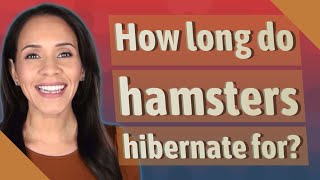 How long do hamsters hibernate for [upl. by Nytsrik]