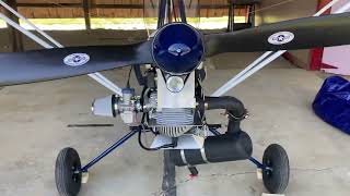 Ultralight Airbike 103 Home Built Airplane Update 4 Engine and Wings Mounted [upl. by Mungam969]