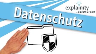 Datenschutz einfach erklärt explainity® Erklärvideo [upl. by Oramlub]