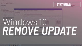 Windows 10 tutorial Uninstall November 2019 Update version 1909 from version 1903 [upl. by Nnaeiram342]