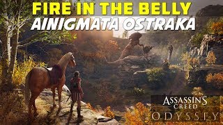 Fire in the Belly  Boeotia  Ainigmara Ostraka Puzzle Location and Solution  AC ODYSSEY [upl. by Shani495]