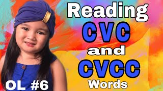 READING CVC and CVCC WORDSMedial Aa soundcvc word song [upl. by Alyehs]