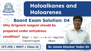 Class 12th Haloalkane and Haloarenes Grignard reagent should be prepared under anhydrous condition [upl. by Eelirem]