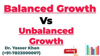 Balanced Growth Vs Unbalanced Growth  Balanced Growth  Unbalanced Growth  Economics  UGC CUET [upl. by Buller100]