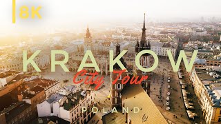 Exploring Beautiful Krakow Poland In Stunning 8K  Tour of Krakow in 8K [upl. by Adlar]