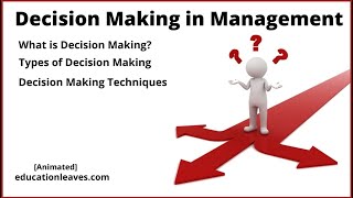 Decision Making Types of Decision Making Decision making Techniques [upl. by Huber280]