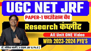 UGC NET 2024  UGC NET Research [upl. by Anirba]