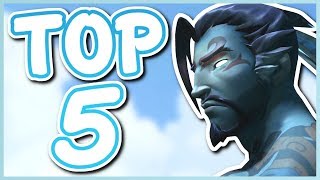 Overwatch  TOP 5 BEST HANZO SKINS [upl. by Zeba]