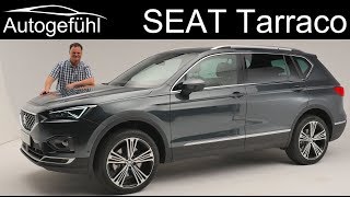 Seat Tarraco REVIEW Premiere allnew SUV Exterior Interior  Autogefühl [upl. by Elda]