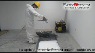 PUNTOINNOVA Aplicación de Pintura intumescente [upl. by Wertheimer]