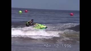 Vintage Jet SKi Lloyd Burlew Pro Freestyle Savannah GA 96 [upl. by Mata964]