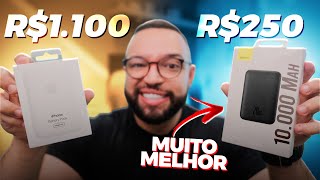 Essa BATERIA MAGSAFE é MUITO MELHOR que a da APPLE Baseus Power Bank 10000 mAh [upl. by Eilesor]