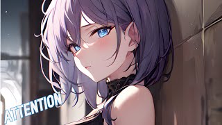 Nightcore  Attention Lyrics [upl. by Ferrel]