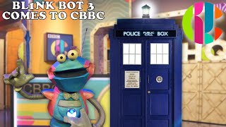 CBBC HQ  BLINK BOT 3 arrives from Dr Whos Tardis [upl. by Etnoled]