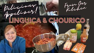 How to Make Amazing Linguica or Chourico Appetizer  Mozambique Fusion PortugueseAzorean Food [upl. by Mickey]