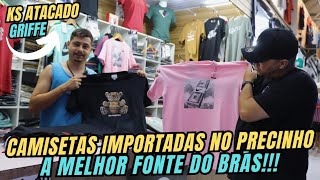 🔥A MELHOR FONTE DE CAMISETAS DE GRIFES DE LUXO DE ALTA PADRÃO COM O MENOR VALOR DO BRÁS brás [upl. by Llewej]