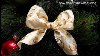 How to make a perfect Christmas bow for a tree [upl. by Groeg429]