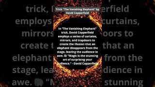 Trick quotThe Vanishing Elephantquot by David Copperfield [upl. by Aniar]