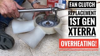 1st Gen Xterra 5Speed Fan Clutch Replacement [upl. by Helbonnah637]