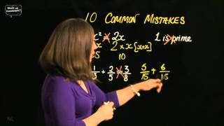 10 common maths mistakes to avoid  explained on Stuckonhomeworkcom [upl. by Alanah]