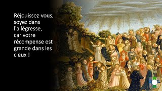 Messe de la solennité de la Toussaint 1er Nov  votre récompense est grande dans les cieux [upl. by Burgwell]