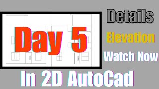 How to create Elevation in Auto cad How to make elevation cad [upl. by Ennaharas663]