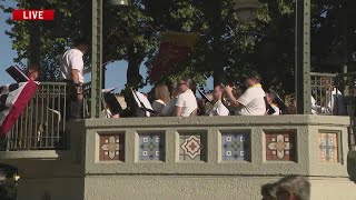 Oskaloosa city band plays for RVTV [upl. by Nwahsaj]