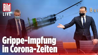 🔴 JENS SPAHN amp RKI über GrippeImpfung in CoronaZeiten  BILD LIVE [upl. by Ardnot168]